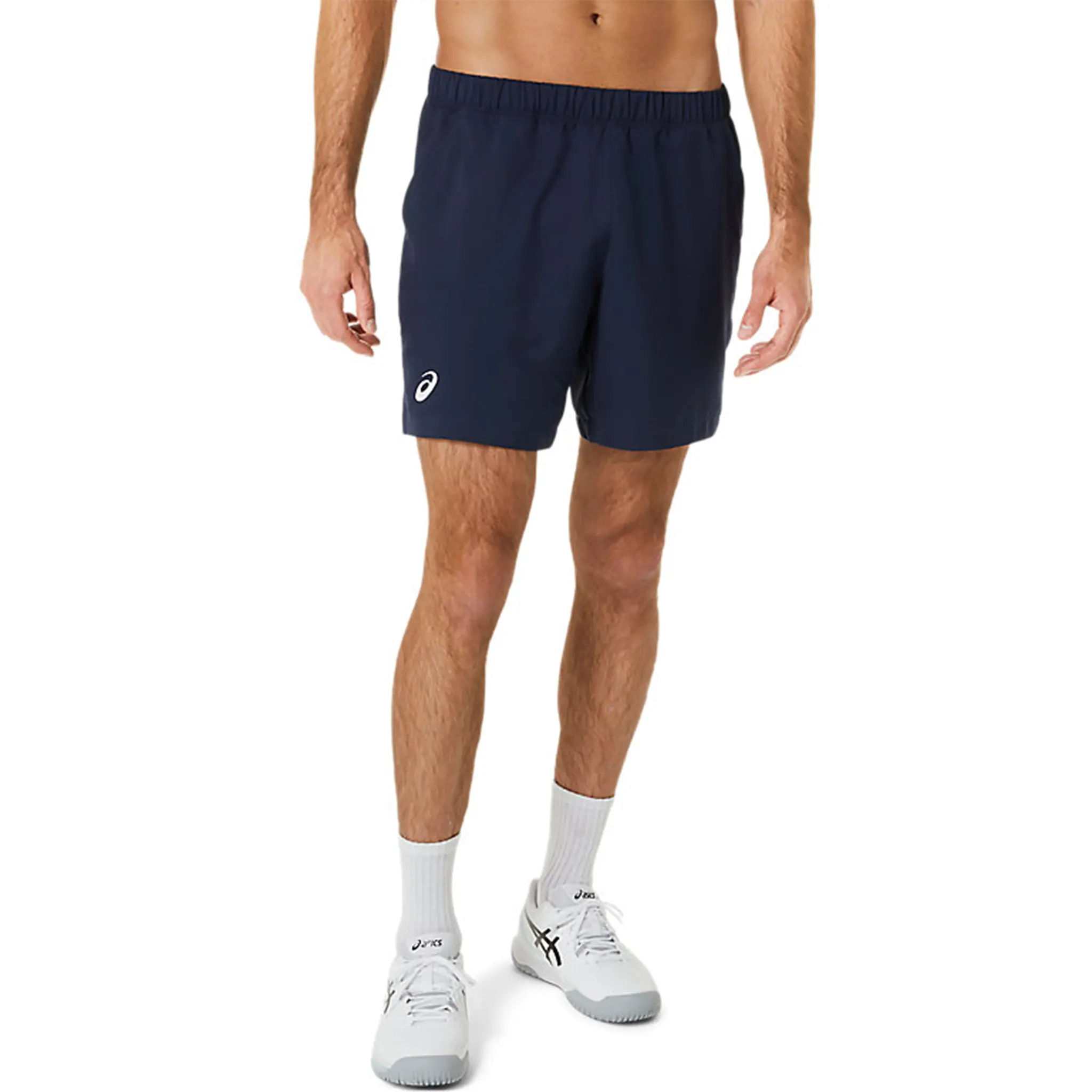Front View of ASICS Court 7Inch Midnight Shorts 2041A260-400